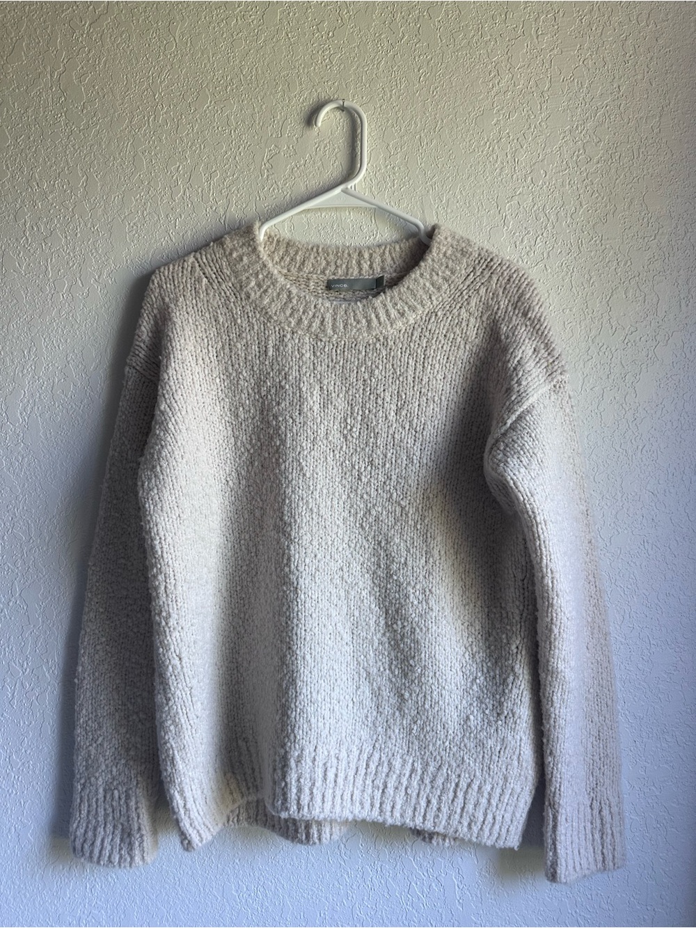 Vince Cozy Cream Knit Sweater XS